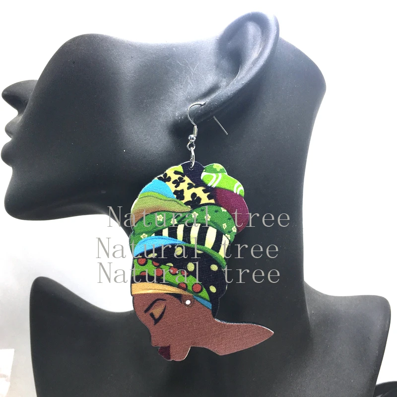 5pair/lot Sexy African Woman Wooden Earrings | Украшения и аксессуары