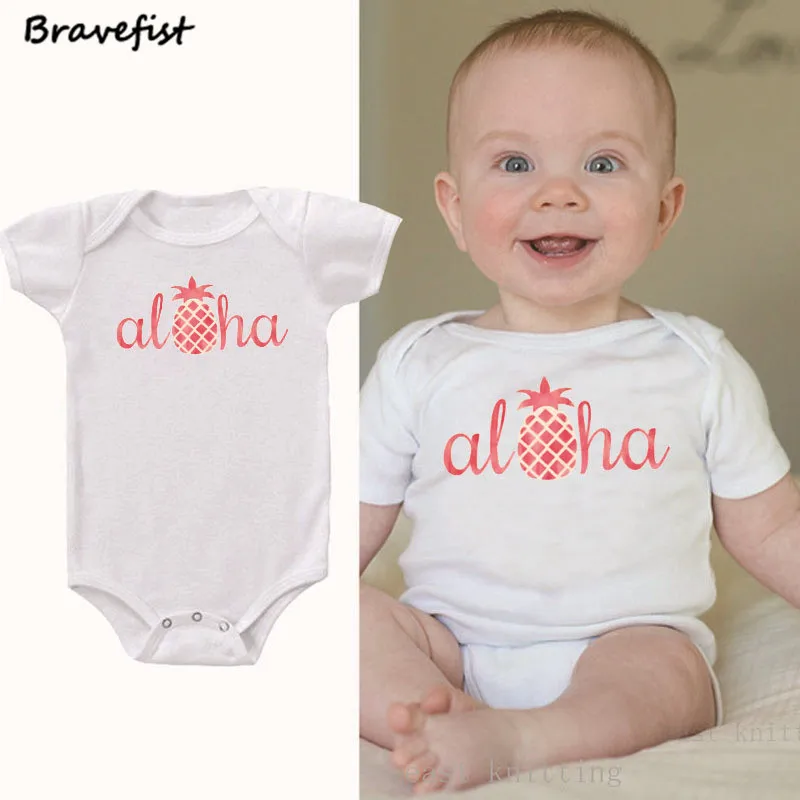 Комбинезоны для новорожденных с ананасами комбинезоны коротким рукавом