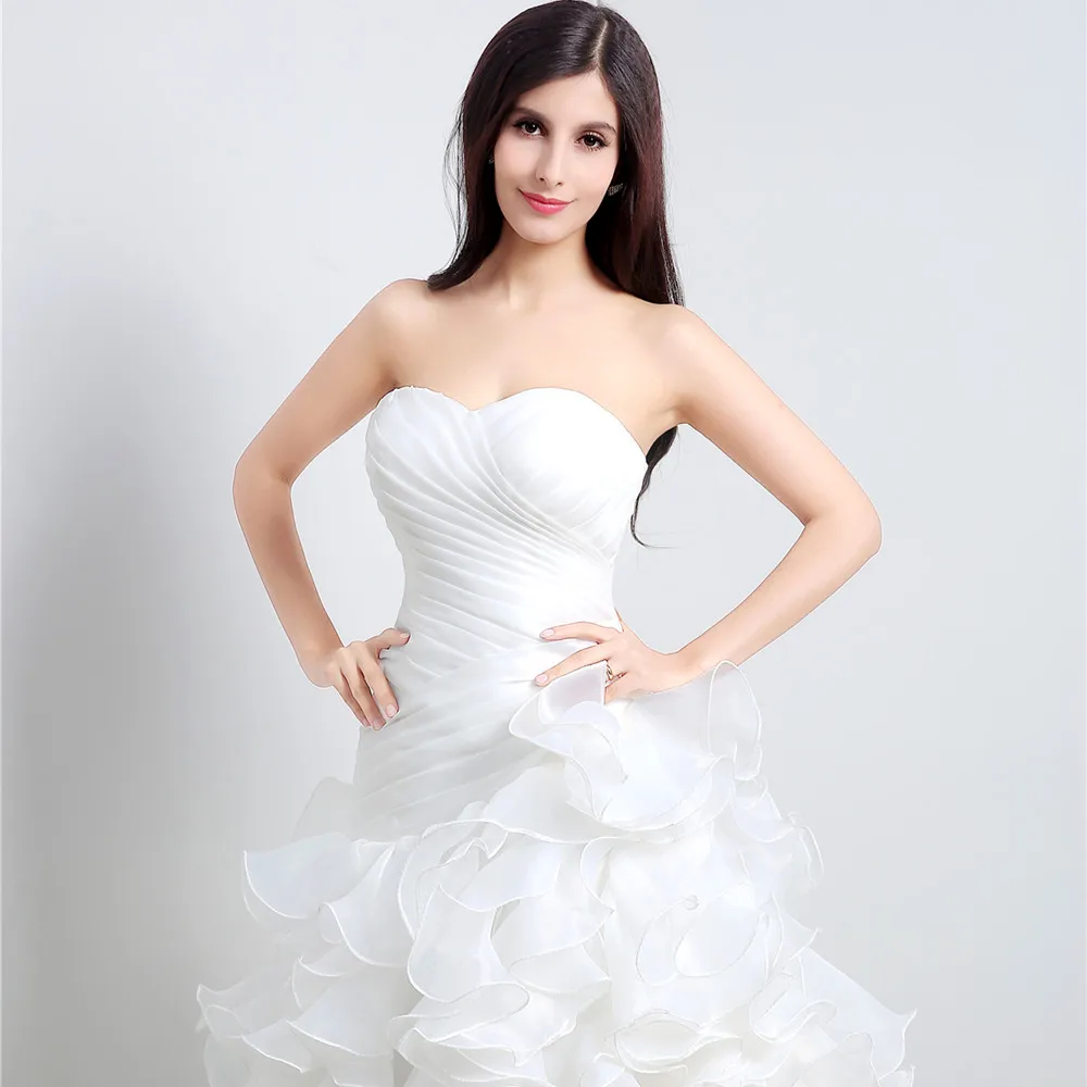 Vestido De Noiva белые свадебные платья цвета слоновой кости 2018 милое платье с коротким