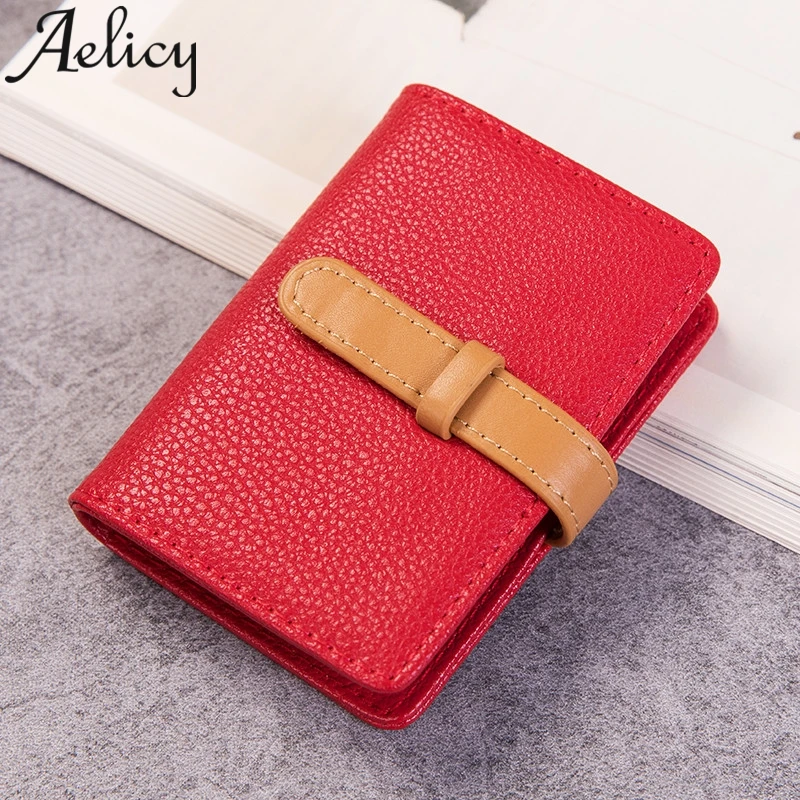 Aelicy, женский, мужской, унисекс, цветной, простой, много карманов, для карт, посылка, большая емкость, деловой кошелек для кредитных карт, тонкий кошелек для монет