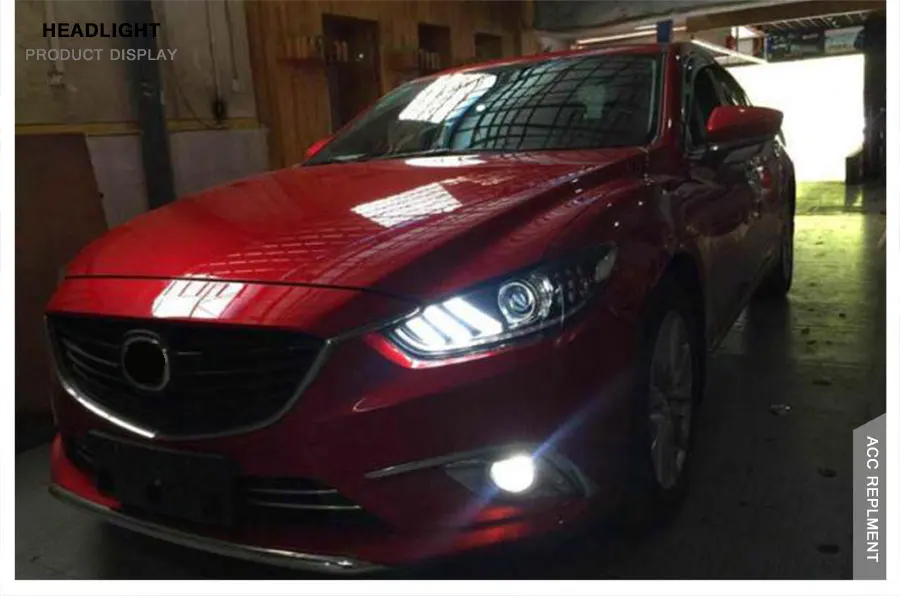 Автомобильный Стайлинг для Mazda 6 фары- мазда6 Atenza светодиодный фонарь Mustan дизайн DRL Биксеноновые линзы Высокий Низкий Луч парковки