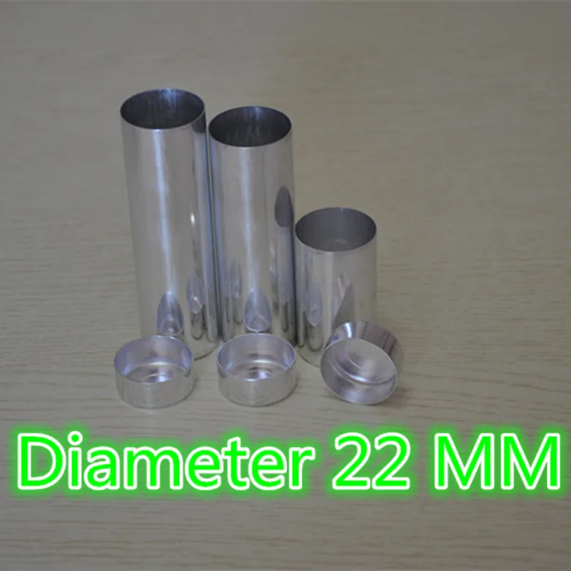 OD 22 мм стоматологический пустой Алюминий трубки пустых картриджей с крышкой