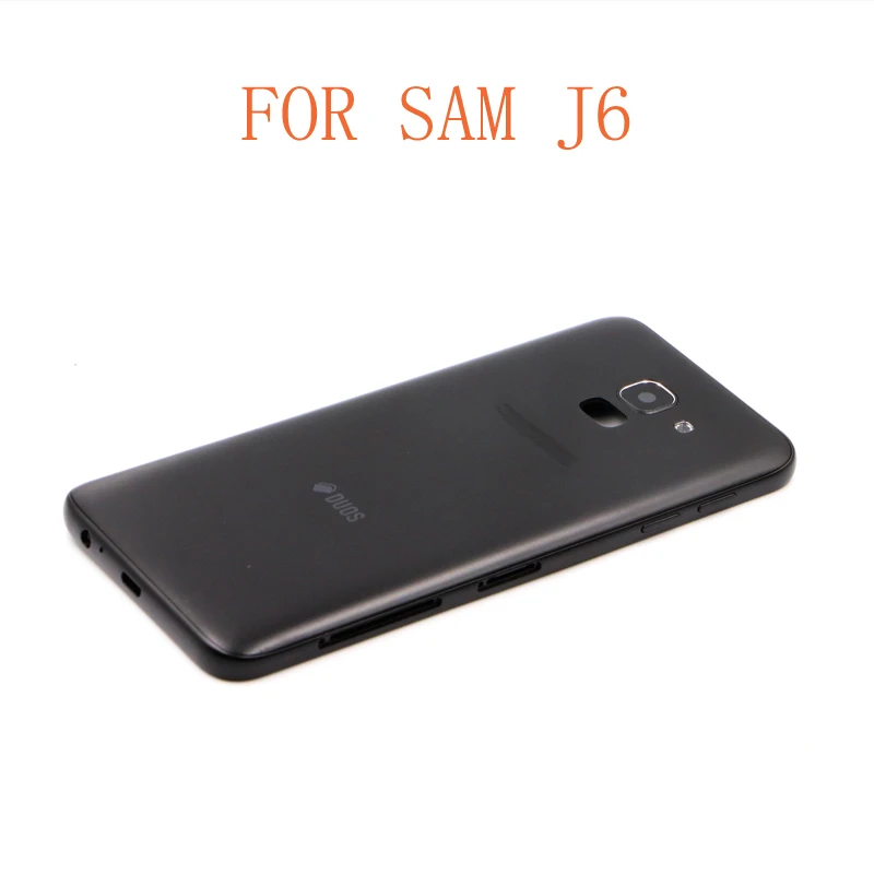 Задняя крышка батарейного отсека для Samsung Galaxy J6 стеклянная корпуса со средней