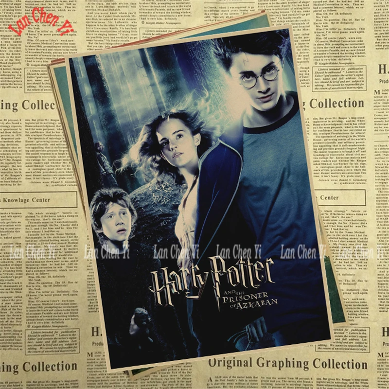 Academy of Magic и Deathly Hallows классический фильм плакат на крафт-бумаге кафе творческие обои для интерьера