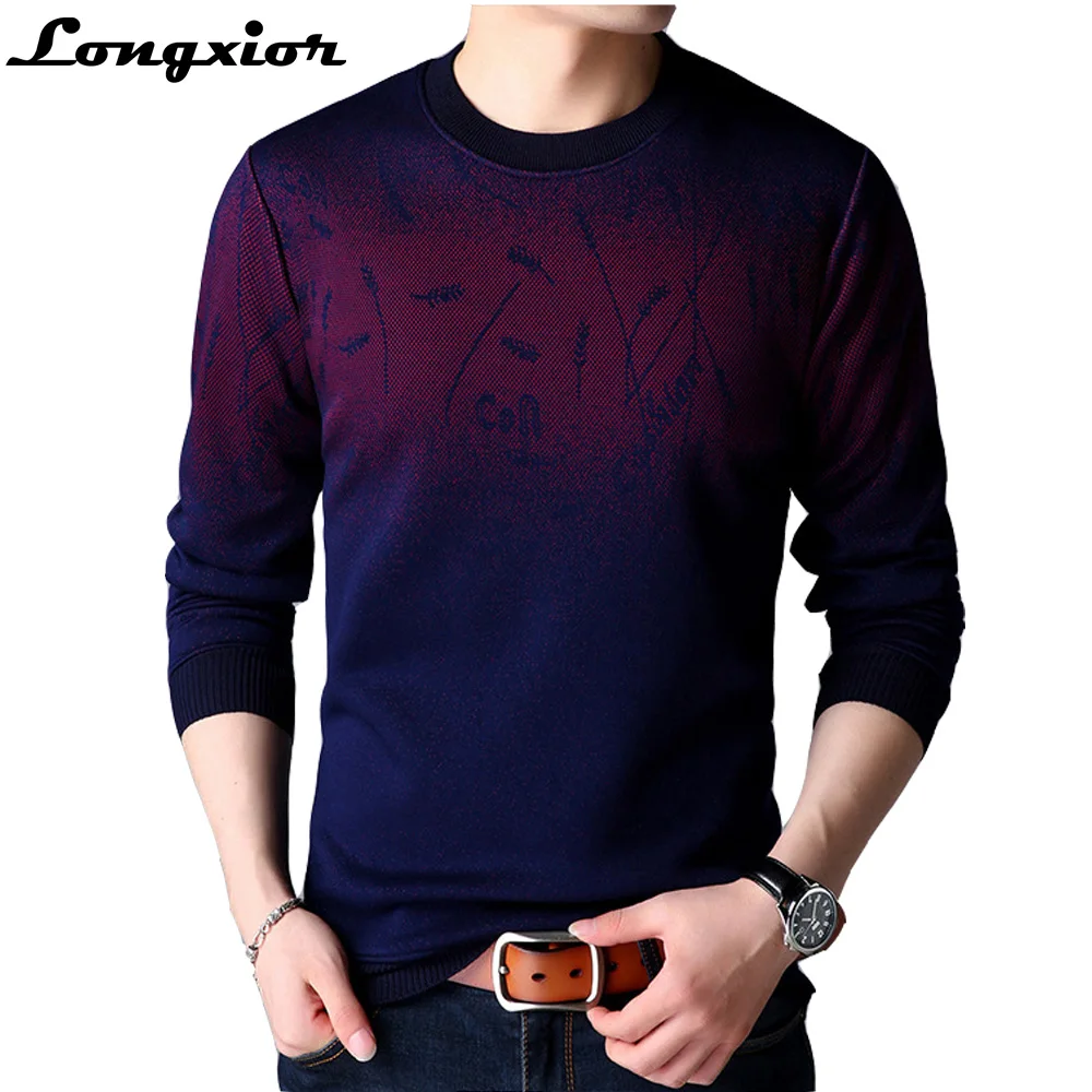 2017 зимний утепленный свитер мужские теплые пуловеры повседневный вязаный