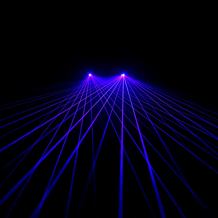 Модные рождественские фиолетовые лазерные очки для шоу ночного клуба DJ синие