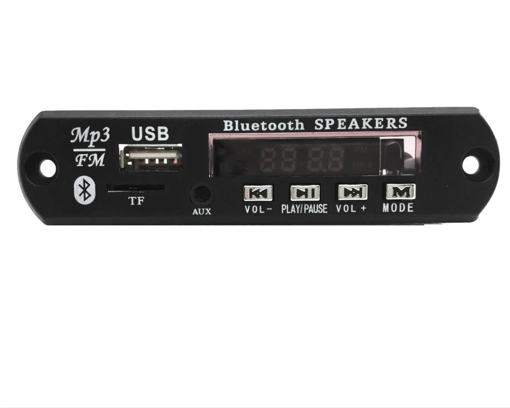 Беспроводной Bluetooth 12V MP3 WMA декодер плата аудио модуль USB TF радио для автомобильных
