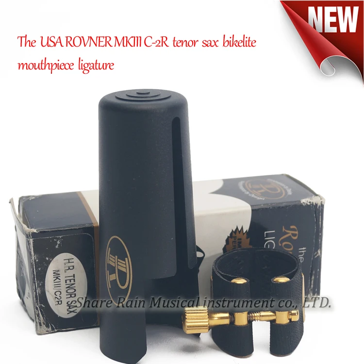 

The USA ROVNER MKIII C 2R tenor sax Hard rubber bakelite mouthpiece ligature