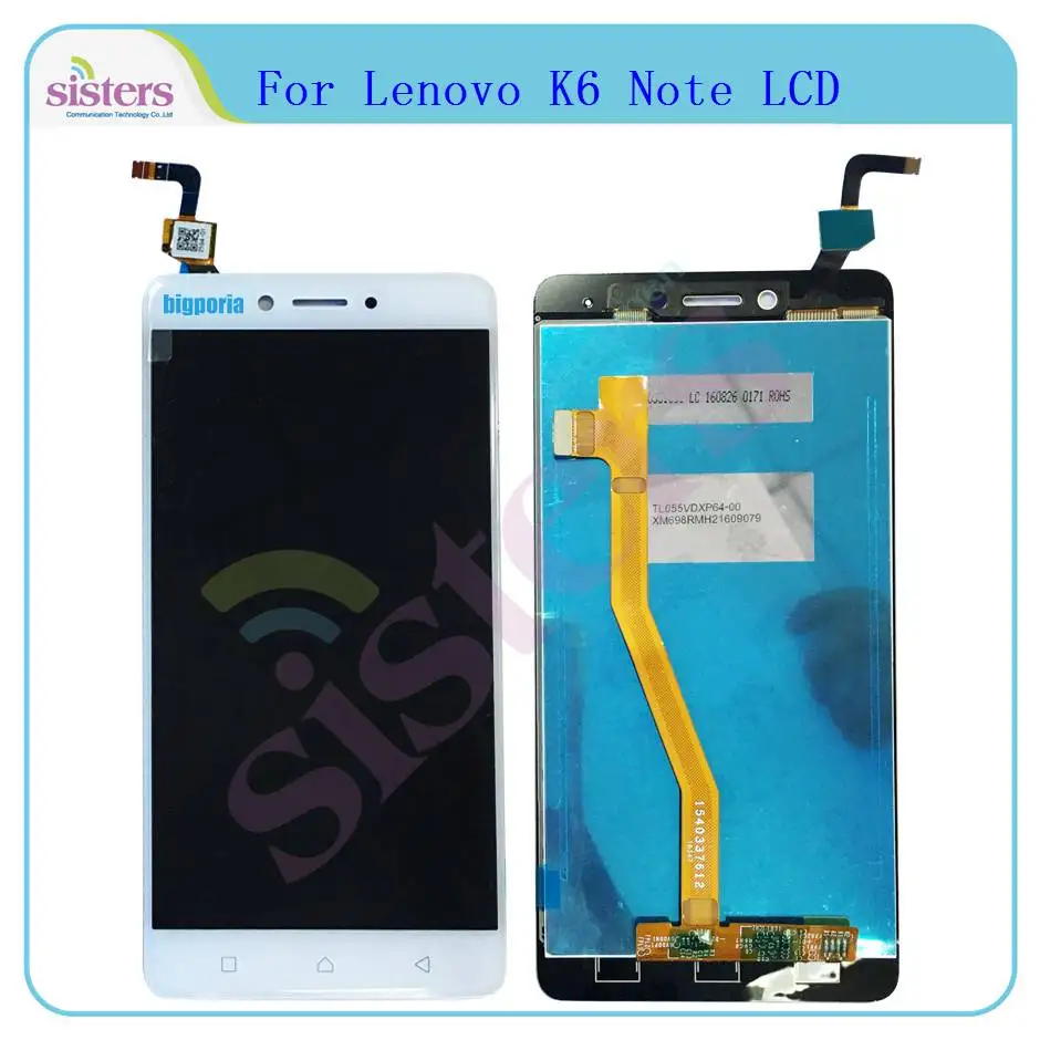 ЖК-дисплей для Lenovo K6 Note с сенсорным экраном дигитайзер K53a48 в сборе сенсорный