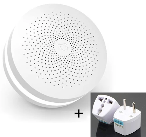 Add Small EU Plug Aqara Multifunctio шлюз 2 умный центр управления домашний комплект обновленная версия два управления с дверной звонок с радио кольцо встроенный - Цвет: Add Small EU Plug