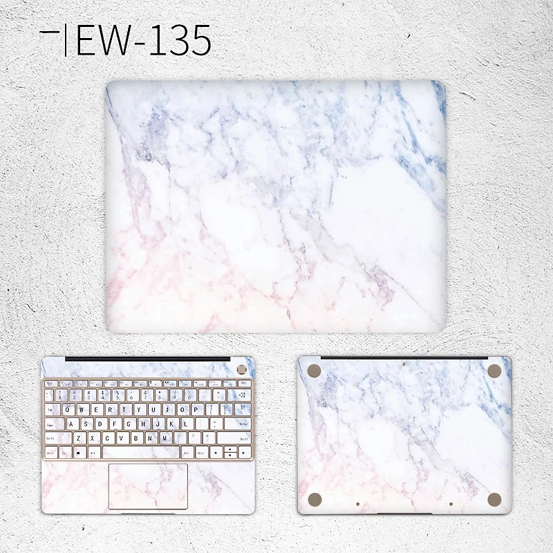 Ноутбук Стикеры для huawei Matebook X 13,9 X Pro 13,3 дюймов черный мрамор виниловая наклейка тетрадь кожного покрова MateBook E 12 D 15,6