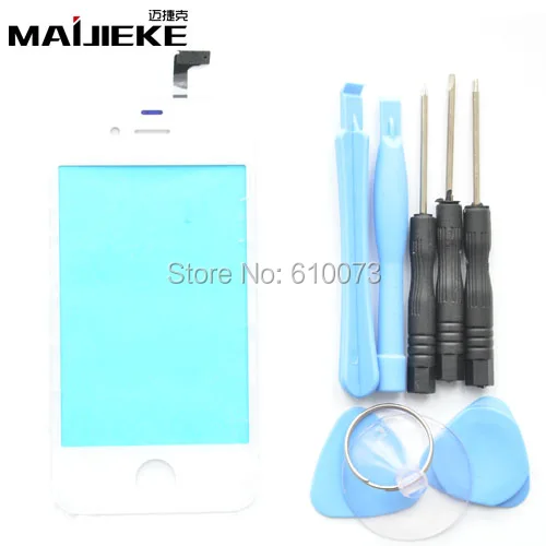 Белый Передний экран Сенсорная панель дигитайзер для iPhone 6 Plus 6g 5 5S 4 4s Digitzer