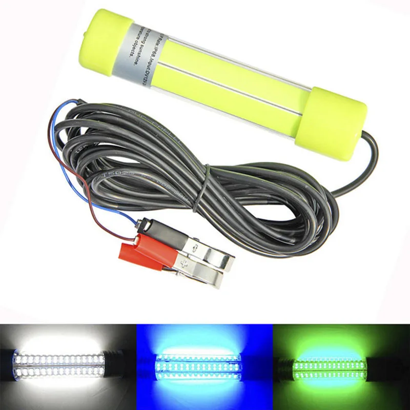 

10W 20W 12-24V DC COB Fishing Light Underwater Fish Attracting Light Night Fishing Lures with 6M Cable
