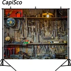 Capisco ремонтная мастерская автомобиля держатель инструмента сцены фотография Фоны Виниловый фон для фотографии выполненный на заказ Камера зеленые фотографические фоны для фотостудии