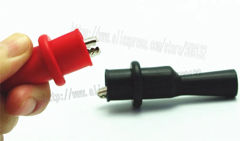 50 шт. изоляционный зажим типа крокодил используется для мультиметра 4 мм банан