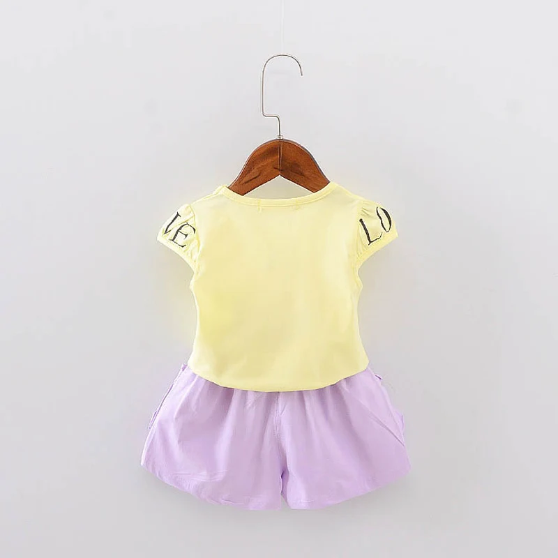 Летняя одежда для новорожденных девочек модная детская топы с короткими