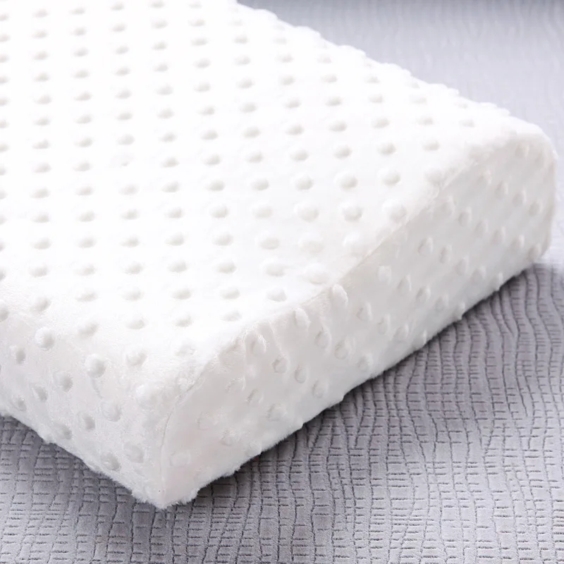 Терапия подушка памяти Прямоугольная для шеи Белая Подушка с памятью формы 30*50 см