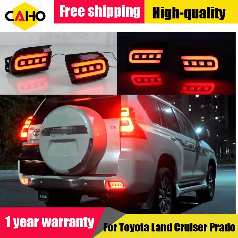 Для Toyota Land Cruiser Prado 150 LC150 FJ150 GRJ150 2010~ светодиодный задний бампер, задний светильник, тормозной светильник, отражатель дальнего света