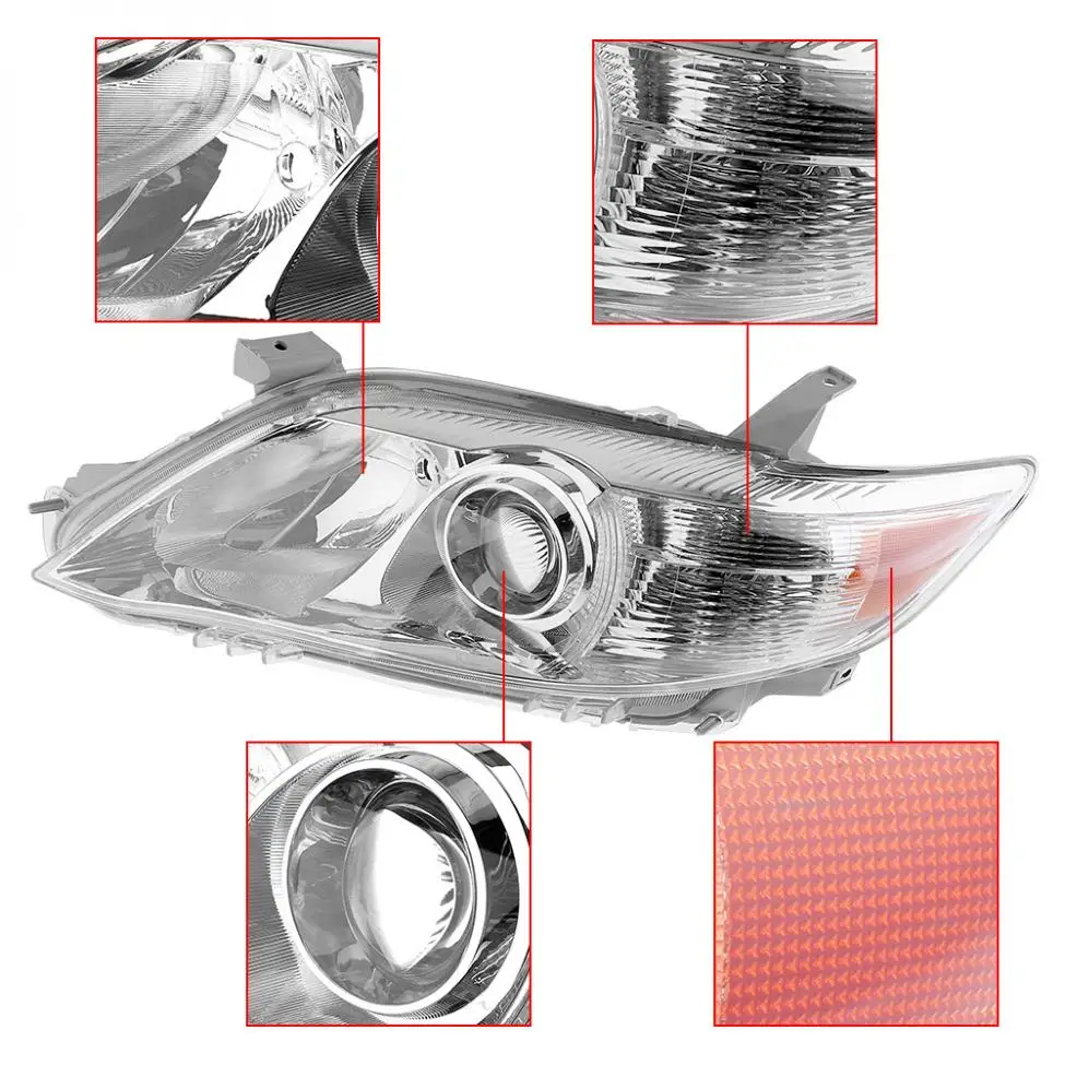 1 пара автомобильных фар прозрачный проектор левая и правая фары сменная модель