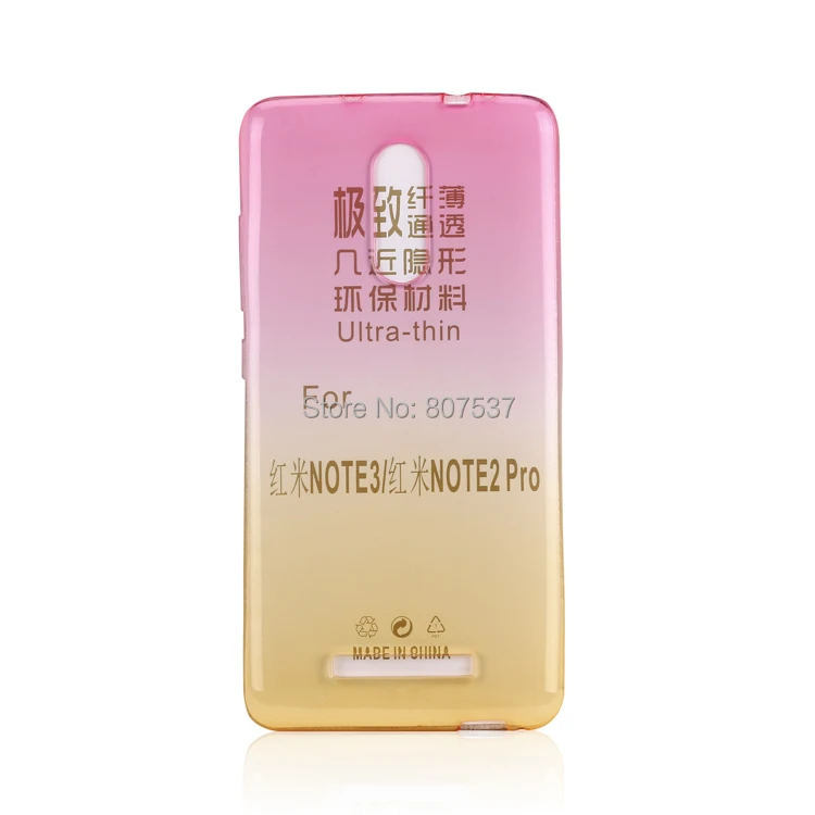 Silicone Case Для Xiaomi Redmi Note 3 Крышка Градиент Цвета ТПУ для xiaomi Pro 150 Прозрачная Кожи Coque