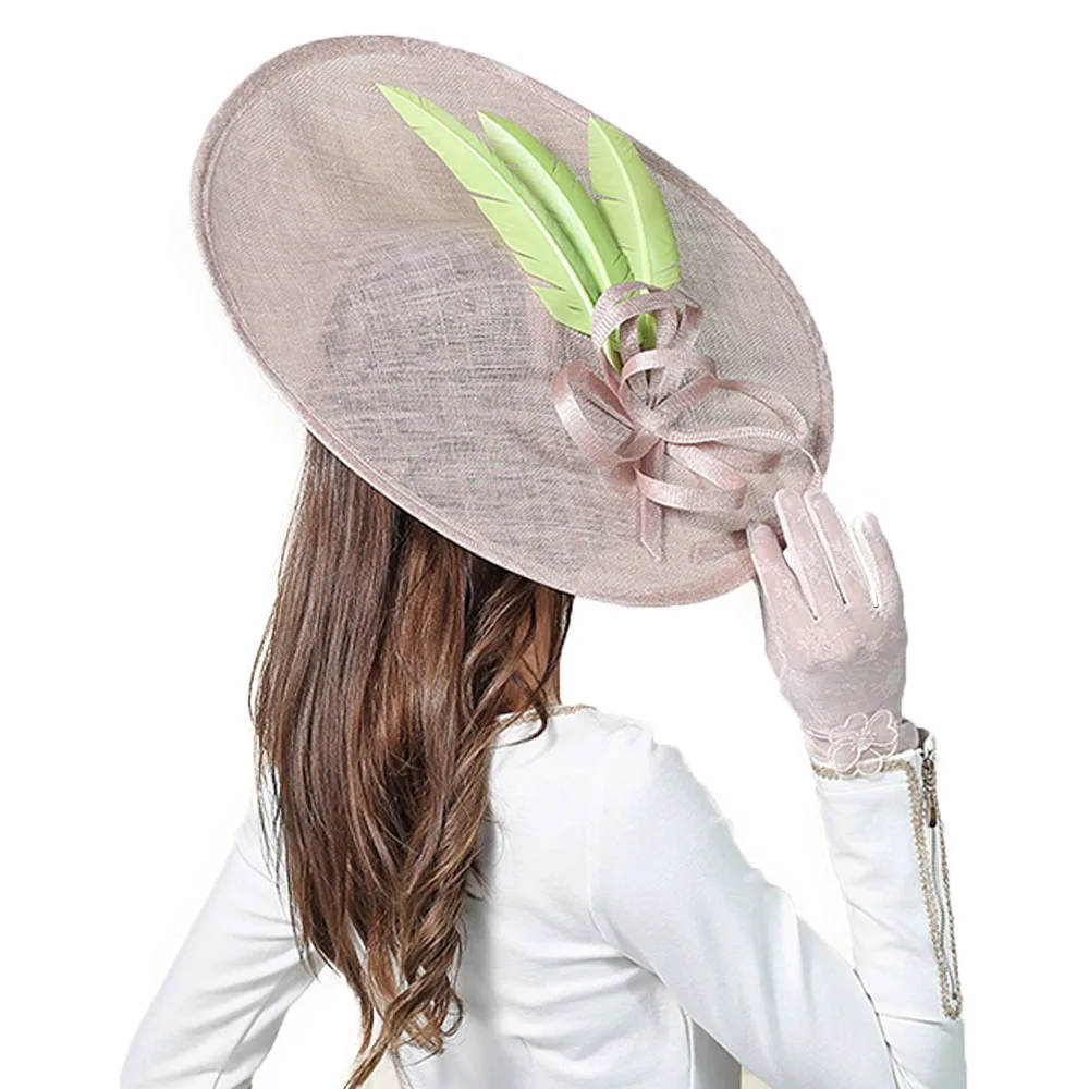 Женская винтажная шляпка Дерби FS большая для церкви и торжественных случаев