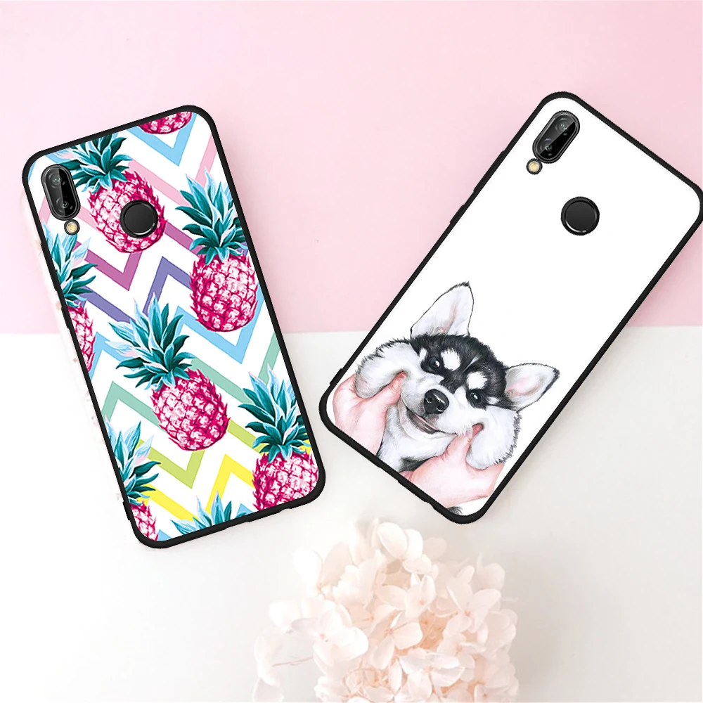 KK розовый Забавный чехол для телефона с изображением кота и животных Huawei Mate 10 P20 Pro