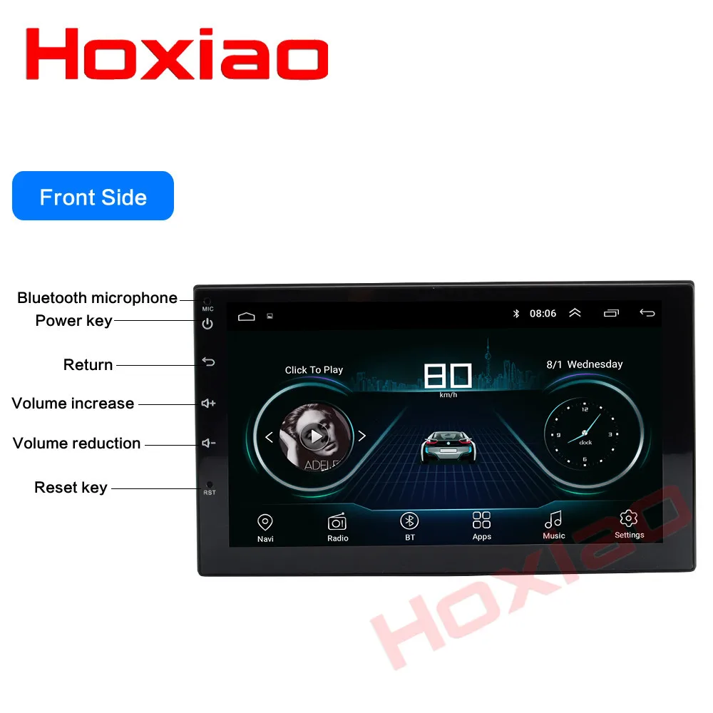 2 Din Android Универсальное автомобильное радио RDS gps навигация Bluetooth 2din Аудио Стерео FM