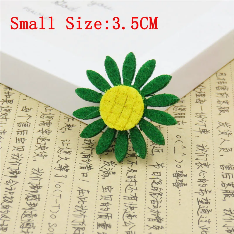 Small Green 1 шт. милый Подсолнух, эластичные резинки для волос, игрушки для девочек, повязка на голову с бантом ручной работы, резинки для волос, Детские аксессуары для волос для женщин - Цвет: Small Green