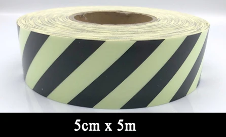 50mmx5m 5 см х 5 м водонепроницаемый фотолюминесцентный ПЭТ знак выхода светящаяся лента - Цвет: 50mmx5m