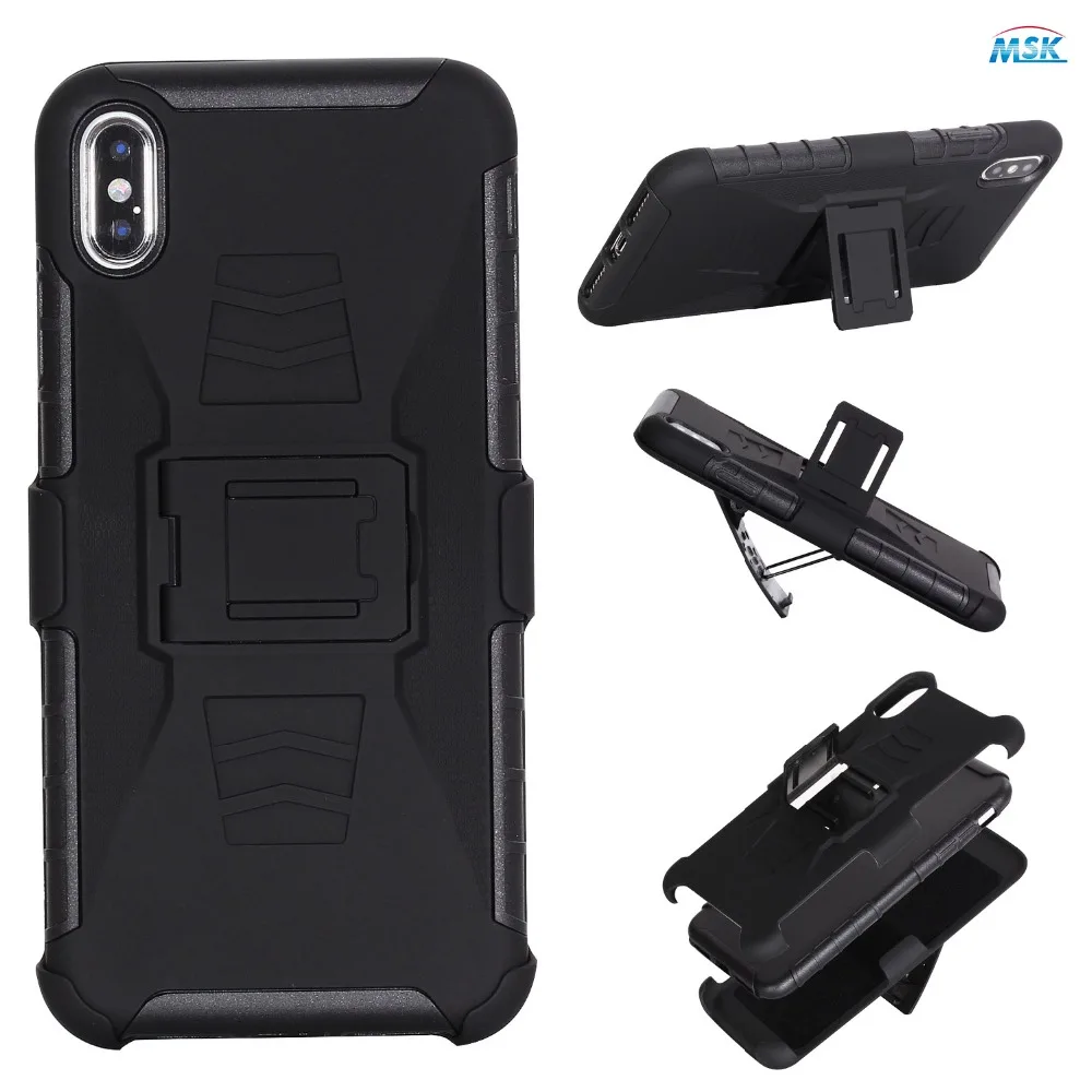 Чехол для телефона For Apple iPhone XS Max A1921 A1920 Case for XR A1984 A1901 Phone case X A1865 3 in 1 Stents Cover.