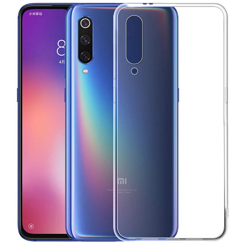 50PCS Transparent Protective Case For Xiaomi Mi 9T CC9 9 SE 8 Lite 6 A2 A1 F1 Max 2 Mix 3 2S Ultra Thin Soft TPU Silicone Cover |