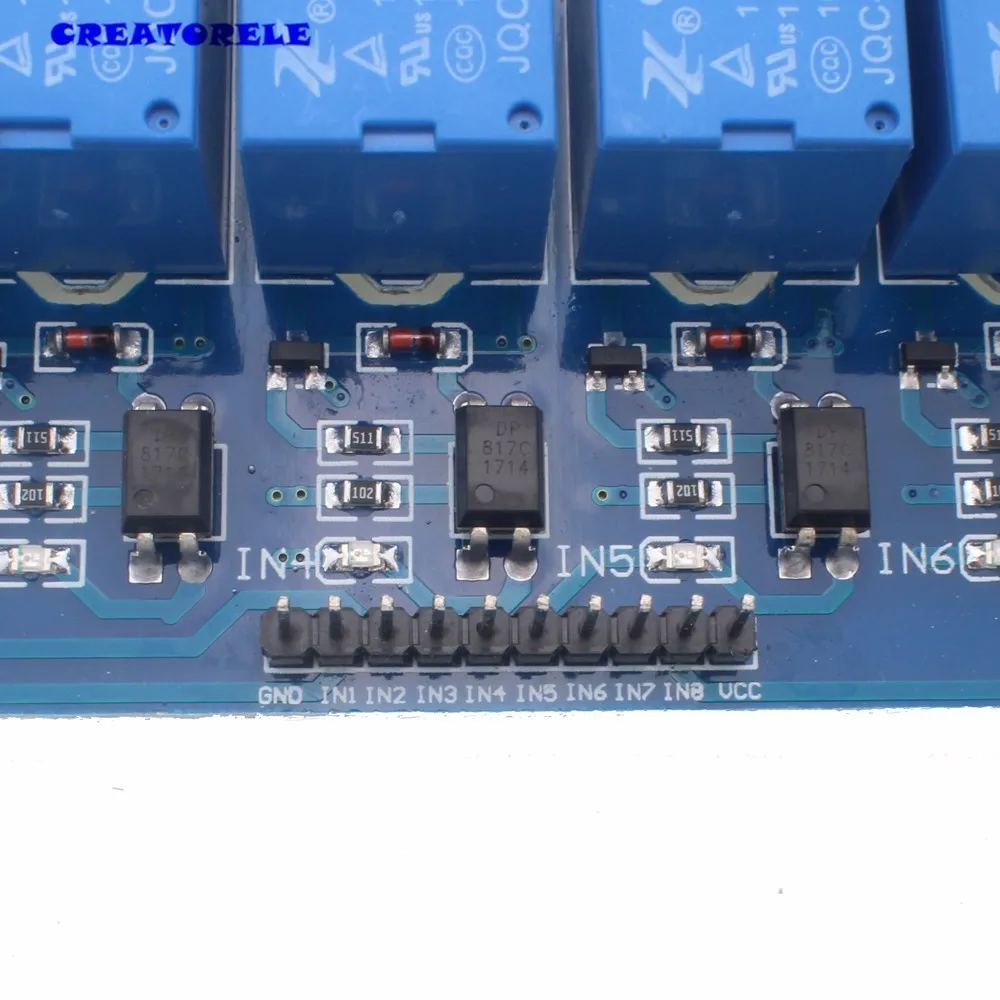 Горячая Распродажа 5V Электронный таймер релейный модуль 8 экран канала для 51 AVR ARM