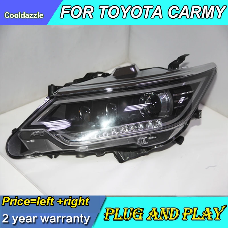 Год для Toyota Camry фары передняя фара поворотные сигнальные дневные ходовые огни