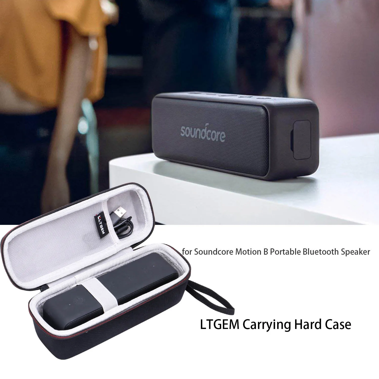 Жесткий чехол LTGEM EVA для Anker Soundcore Motion B портативный динамик Bluetooth дорожная Защитная