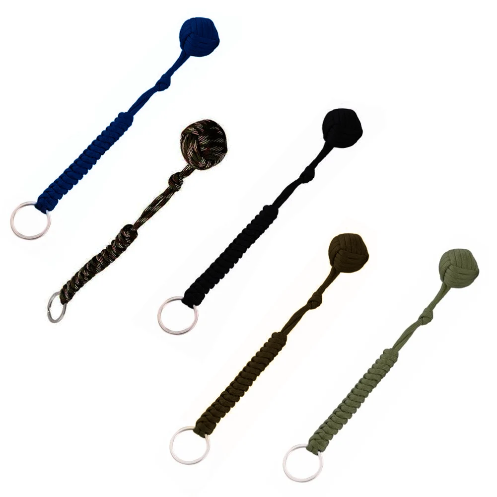 Стальной шар брелок Парашютная веревка скалолазание обезьяна кулак