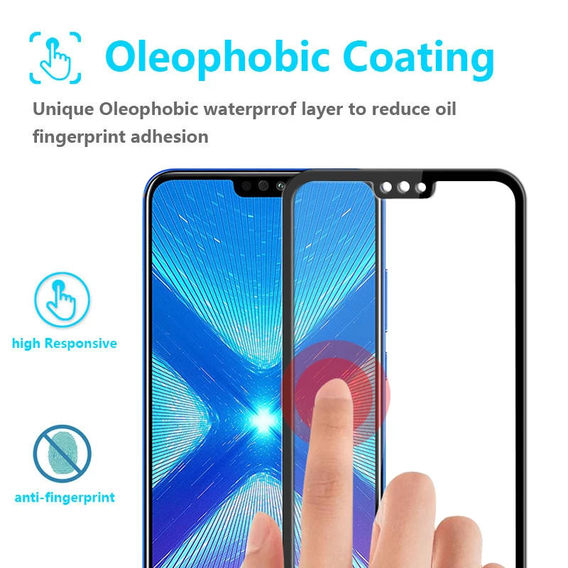 Закаленное стекло для Huawei Honor 8X Max защита экрана X8 8C 8А защитная пленка Xonor 8 X Mah Honer C8