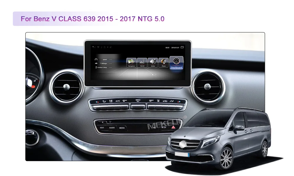 MEKEDE 10,25 дюймов Android 3g ram 32G rom Автомобильный мультимедийный плеер для BENZ V CLASS 639(-) NTG5.0 автомобильный аудио wifi 4G MIC