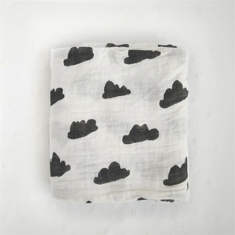 Муслиновое детское Пеленальное Одеяло из 100% хлопка для новорожденных банное