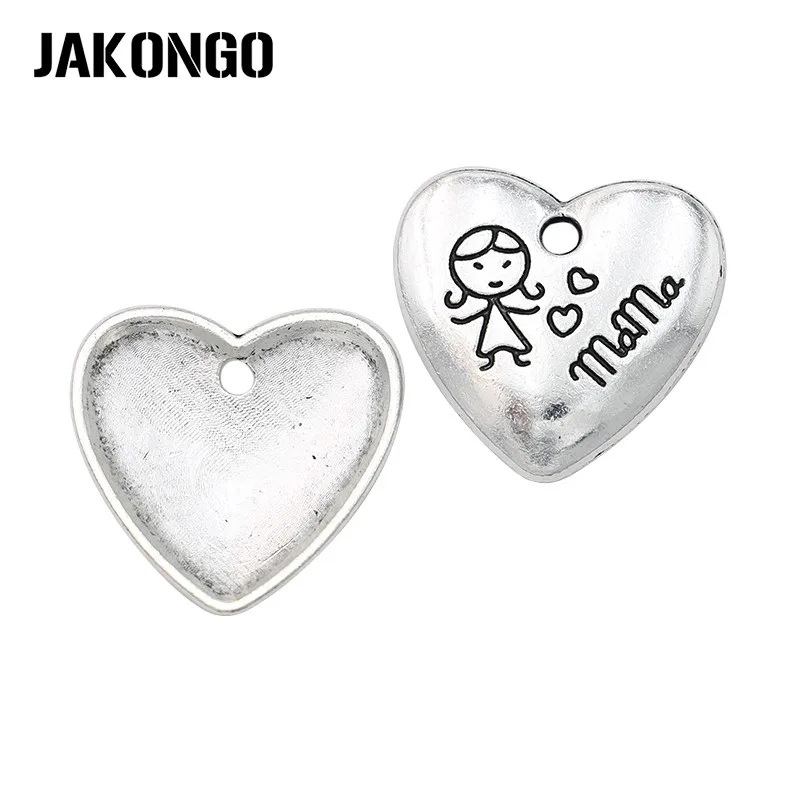 10 шт. подвески в виде сердца для браслета 20 х22 мм|charm pendant|pendants for jewelry makingcharm heart pendant