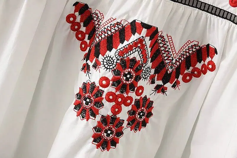 Мини-платье с V-образным вырезом и большими рукавами-фонариками | Женская одежда