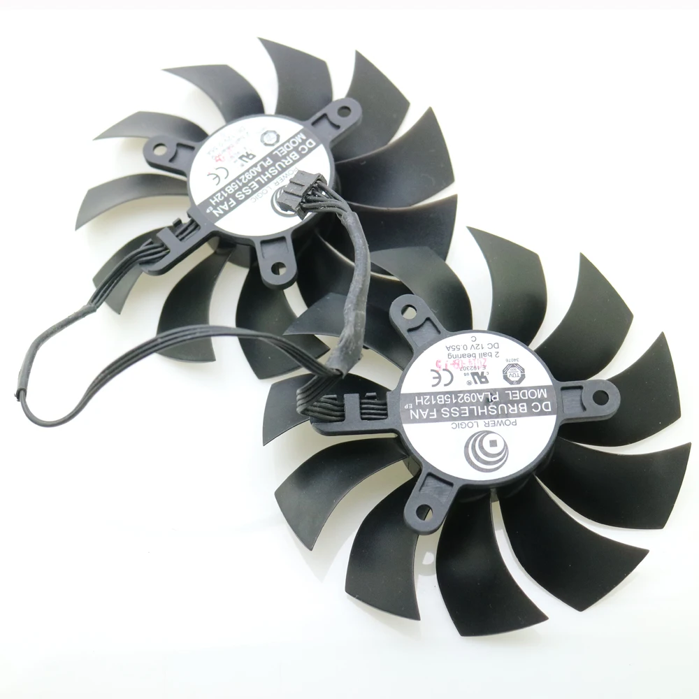 Бесплатная доставка охлаждающий вентилятор для графической карты PLA09215B12H 12 В 0 55 А