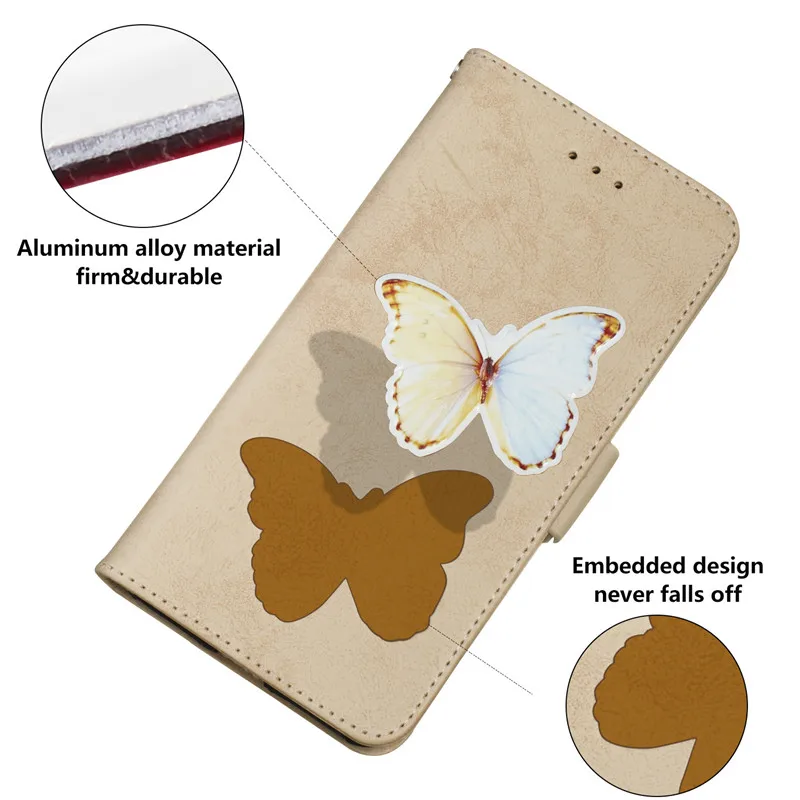 

Wekays For LG G7 ThinQ Cartoon Butterfly Leather Fundas Case For Coque LG Q7 Q7A Q7 Plus LM Q610EM Cover Cases For LG Q8 Shell