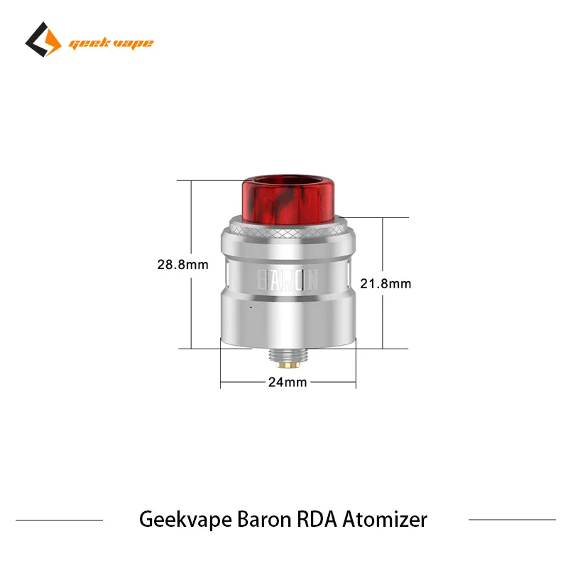 2 шт./лот Geekvape Baron RDA система воздушного потока 24 мм атомайзер Squonker 510 vs drop dead