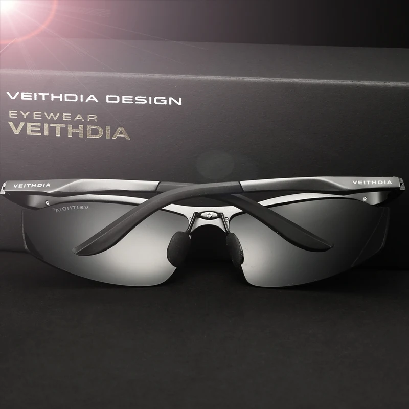 Солнцезащитные очки VEITHDIA 6529 мужские спортивные поляризационные зеркальные