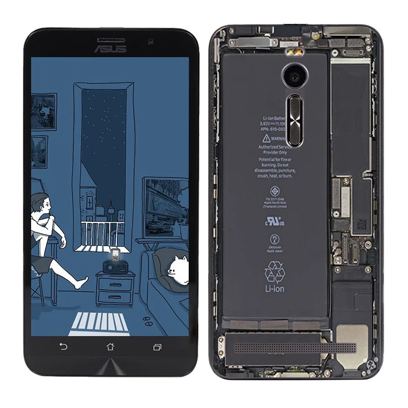 Мягкий чехол для Asus Zenfone 2 ZE551ML ZE550ML для Asus Zenfone 2 ZE551ML крышка пейзажи рисовал ZE550ML z00ad/Zenfone 2 Чехол