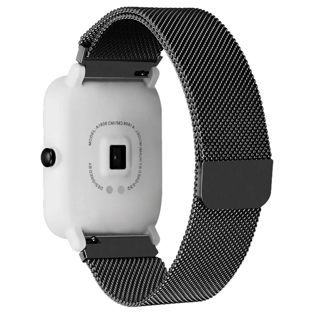 Браслет из нержавеющей стали ремешок для Xiaomi Amazfit Bip Youth Watch SmartWatch Спортивные