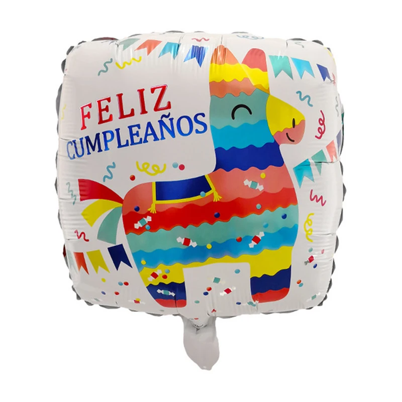 10 шт 18inch испанский Фольга шар Feliz cumpleaños шары гелиевые Happy День рождения украшения