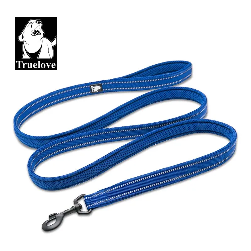 royal blue Truelove мягкий сетчатый поводок для собак, светоотражающий нейлоновый поводок для прогулок, тренировочный поводок для собак, поводок для бега, поводок для собак домашних животных, 5 цветов, 110 см - Цвет: royal blue