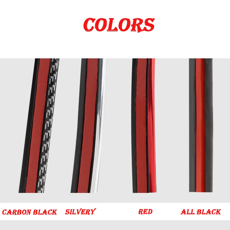 5 м карбоновая Автомобильная уплотнительная Звуконепроницаемая краш полоса для