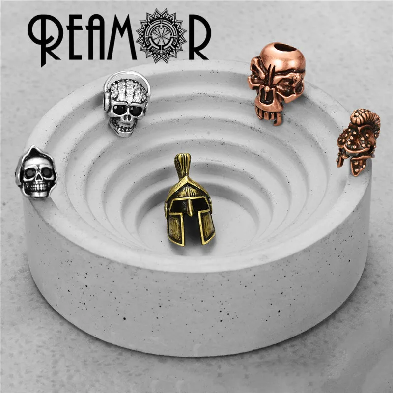 Металлические бусины REAMOR в стиле хип-хоп 3 мм двойное отверстие | Украшения и